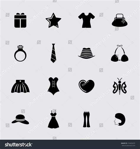 Fashion Icon Set Stock Vector Royalty Free 314635070 Shutterstock