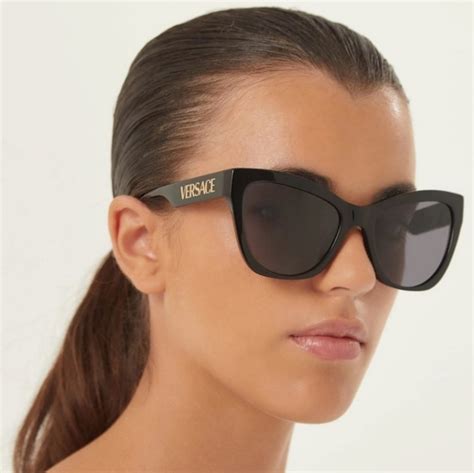 Versace Accessories Nwt Versace Ve447u Gb187 Black Sunglasses