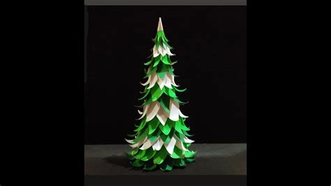 Paper Christmas Tree Easy To Do Youtube