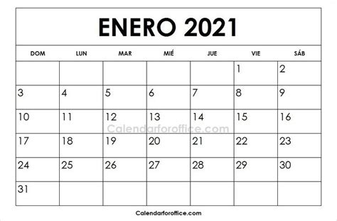Pin En 2021 Calendar