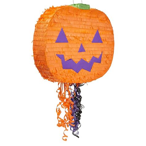 Pumpkin Pinata For Halloween Party Supplies Decorations Pull String Orange Jack O Lantern 17 X