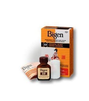 Bigen permanent hair color 59 oriental black, 0.21 oz: Bigen Hair Color Oriental Black 59