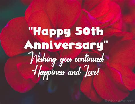 50th Wedding Anniversary Wishes And Messages WishesMsg 2023