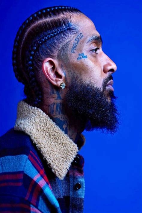 Canvas Of Nipsey Hussle With Blue Bestcanvas Photography