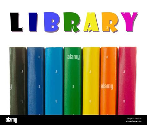 Row Of Colorful Books Spines Stock Photo Alamy