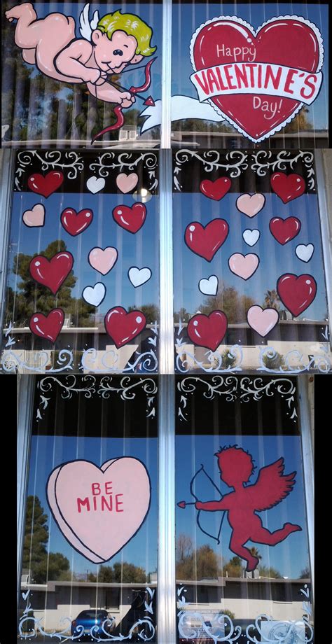 Window Painting Valentine Window Painting Valentines Window Display