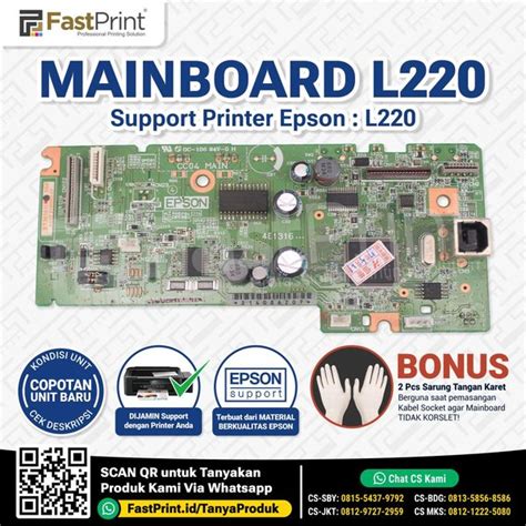 Jual Mainboard Mother Board Spare Part Original Printer Epson L220 Di