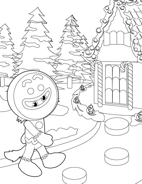 These free gingerbread coloring pages are such fun simple christmas coloring pages to celebrate the holiday season in. Free Printable Gingerbread House Coloring Pages for Kids