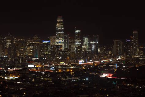 Downtown San Francisco At Night San Francisco At Night San Francisco