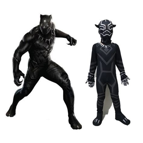 New 2018 Halloween Lovely Boys Black Panther Costume Marvel Movie