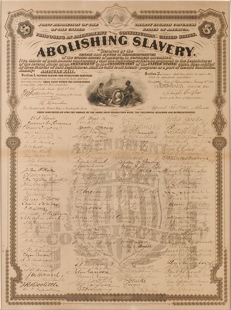 13th Amendment End Of Slavery