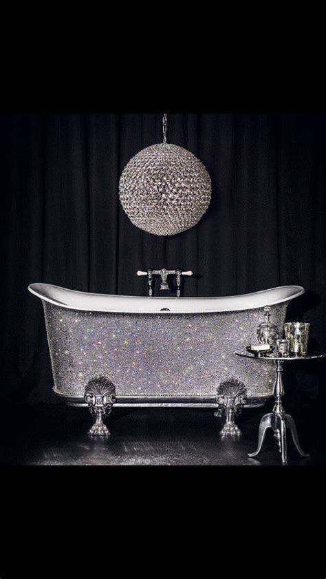 Bling Tub Bathroom Design Gorgeous Bathroom Swarovski Crystals