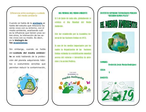 Calaméo Triptico Del Medio Ambiente