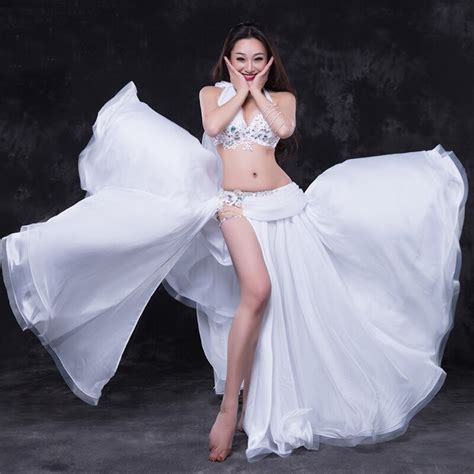 buy 2018 professional belly dancing costumes set performance diamond 2pcs bra