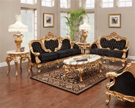 Teak Wood 3 Seater Wooden Designer Royal Black Sofa Set Living Room At