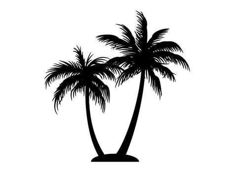 Beach Coconut Tree Silhouette Png Hd Quality Png Play