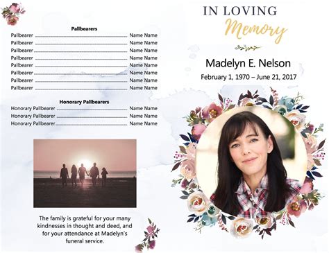 Lds Funeral Program Template Celebration Of Life The Church Of Etsy
