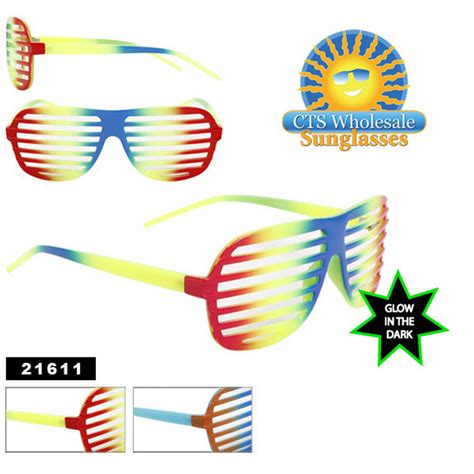 21611 Shutter Shades 1 Doz 2400 Per Dozen Shutter Shades That Glow