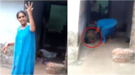 Video Netizens Fume After Kerala Woman Beats Up Grandmother The Indian Express