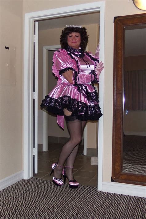 Posing In My Gorgeous Miss Twinkle Sissy Maid Uniform From
