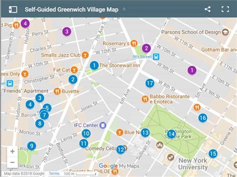 Greenwich Village Map And Self Guided Tour
