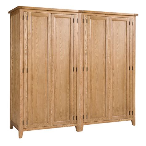 4 Door Wardrobe Oakay Direct Handcrafted Solid Oak Furniture