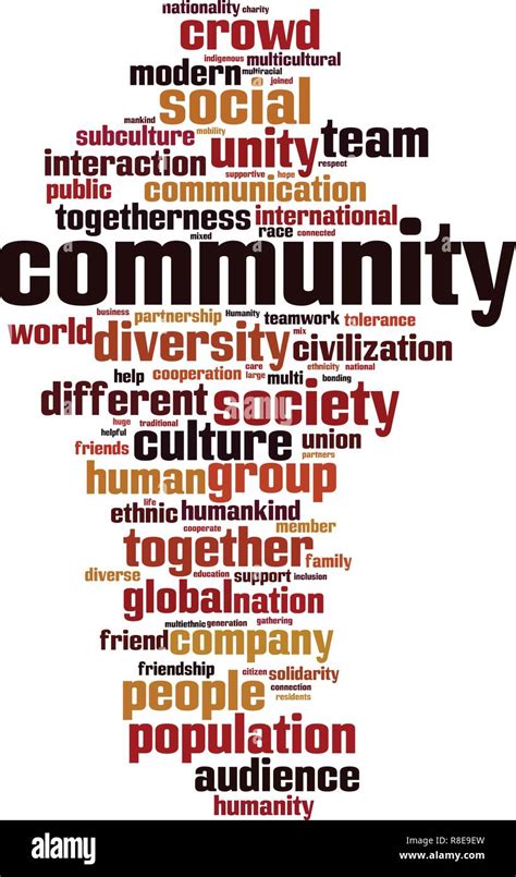 Community Word Cloud Concept Vector Illustration Stock Vector Image