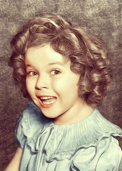 Shirley temple was the leading child actor of her time, receiving a special oscar and starring in films like 'bright eyes' and 'heidi.' did you know? Shirley Temple, Actress Digital Art by Esoterica Art Agency