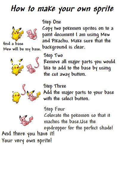 How To Make A Pokemon Sprite By Pokemonforager On Deviantart