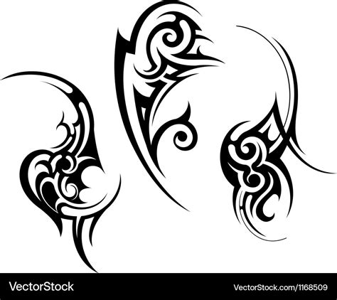Abstract Tribal Tattoo Design Royalty Free Vector Image