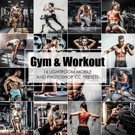 A collection of fitness lightroom presets with a lot of various effects. Lightroom Presets 16 Presets GYM AND WORKOUT Fitness ...
