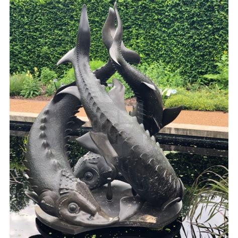 Statue Of Fish Metal Decorgarden Art Sculpture