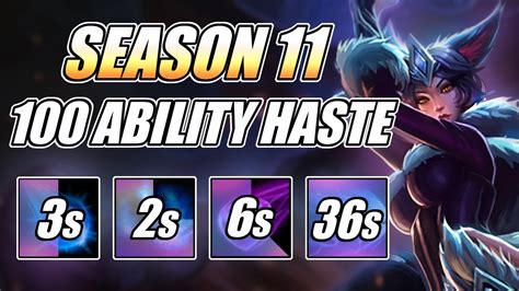 100 Ability Haste Season 11 Ahri Build Full Gameplay ~ Rank 1 Ahri