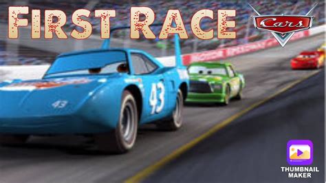 Disney Pixar Cars The First Race Dinoco 400 Remake Youtube
