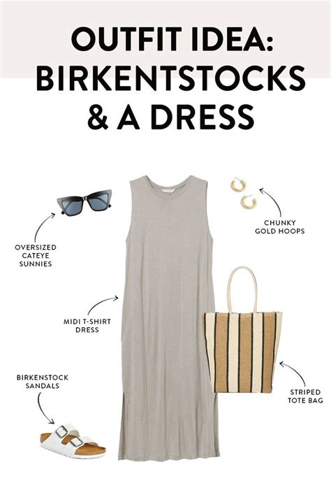 Birkenstocks With A Summer Dress Trendy Mom Outfits Summer Outfits For