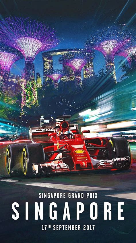 See more ideas about grand prix posters, racing posters, f1 poster. Scuderia Ferrari's stunning poster for the 2017 Singapore ...