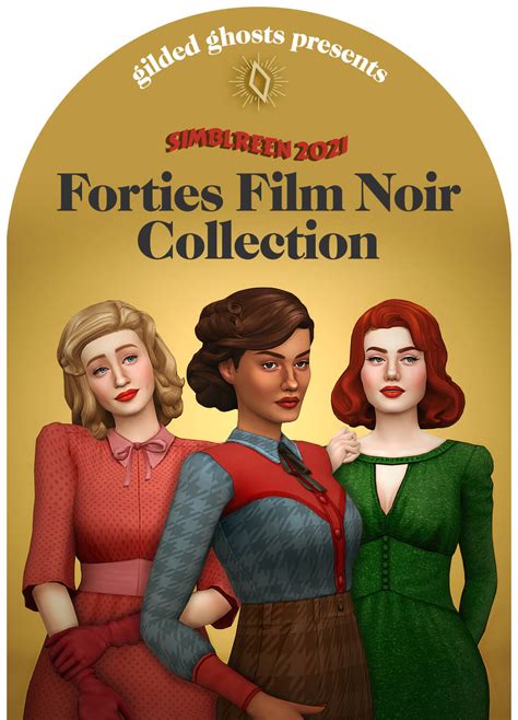 Sims 4 Forties Film Noir Simblreen 2021 Best Sims Mods