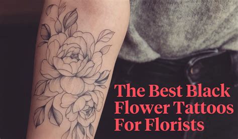 Inked Flowers The Best Black Flower Tattoos Article Onthursd