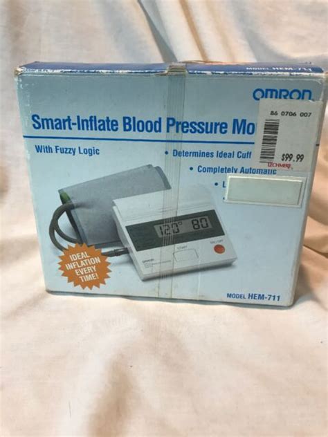 Omron Hem 711 Automatic Smart Inflate Blood Pressure Digital Monitor