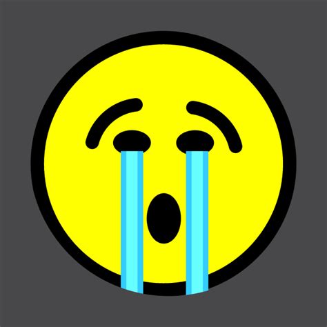 Crying Face Crying Emoticon Sarcastic Emoticon T Shirt Teepublic