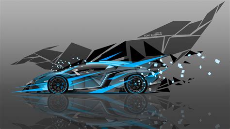 4k Lamborghini Veneno Side Super Abstract Car 2015 El Tony