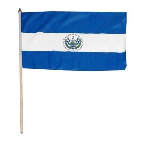 Light Blue Flag With White X