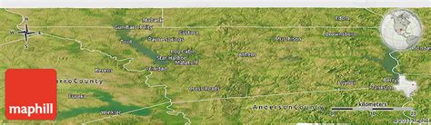 Satellite Panoramic Map Of Henderson County