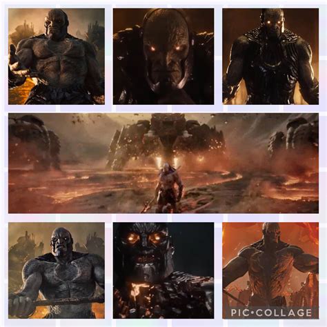Zack snyder gave us a brief glimpse at the character, played by ray porter, although it was a blurry image and darkseid was just a small part of a a bigger image. Look at this collage that I made of Darkseid from The ...