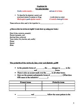 If you are having trouble with an assignment, let your. Realidades 2 Chapter 5A Vocabulary and Grammar Study Guide by NBeck