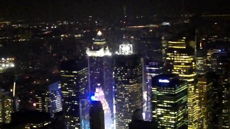 View From Empire State Building At Night Youtube