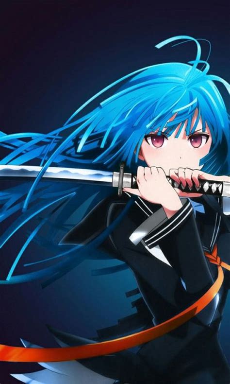 Anime Girl With Blue Hair Kawaiigroup