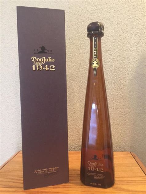 1942 Don Julio Anejo Tequila 750ml Empty Glass Bottle With Box Agave