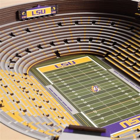 Stadiumviews Lsu Tigers Youthefan Brown Floater Frame 195 In H X 255