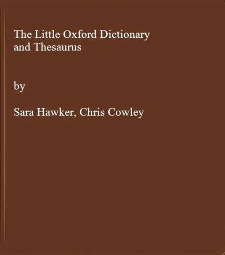 The Little Oxford Dictionary And Thesaurus Hardback Book The Fast Free